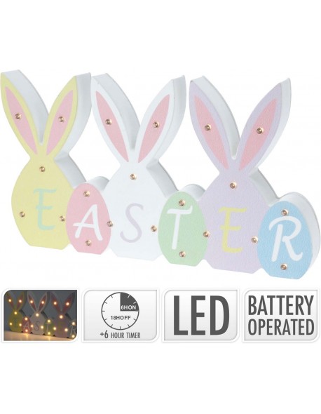 TABLE DECO EASTER 25CM.LED