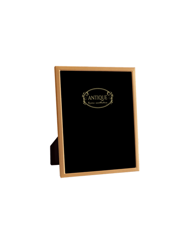 Brass Style! Μεταλλική κορνίζα με αντίκα χρυσό ματ φινίρισμα και βελούδινη πλάτη 10Χ15CM