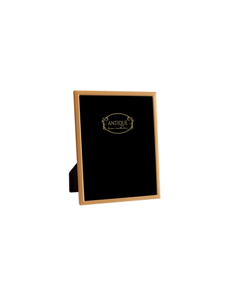 Brass Style! Μεταλλική κορνίζα με αντίκα χρυσό ματ φινίρισμα και βελούδινη πλάτη 10Χ15CM