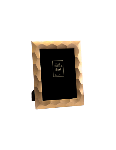 Brass Style! Μεταλλική κορνίζα με αντίκα χρυσό ματ φινίρισμα και βελούδινη πλάτη 13Χ18CM