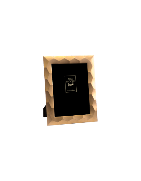 Brass Style! Μεταλλική κορνίζα με αντίκα χρυσό ματ φινίρισμα και βελούδινη πλάτη 13Χ18CM