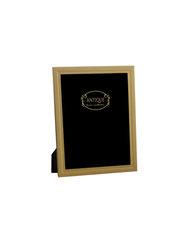 Golden Style! Μεταλλική κορνίζα με χρυσό ματ φινίρισμα και βελούδινη πλάτη!  13Χ18CM