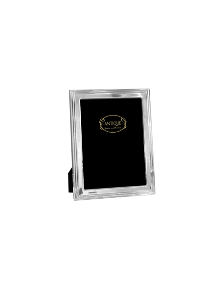 Silver Style! Μεταλλική κορνίζα με ασημί γυαλιστερό φινίρισμα και βελούδινη πλάτη  15Χ20CM