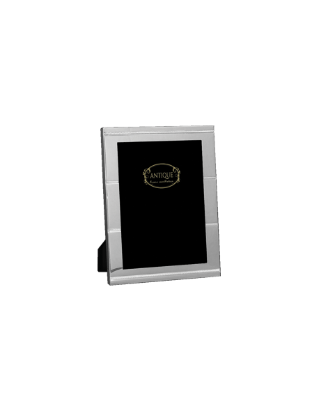 Silver Style! Μεταλλική κορνίζα με ασημί γυαλιστερό φινίρισμα και βελούδινη πλάτη15X20