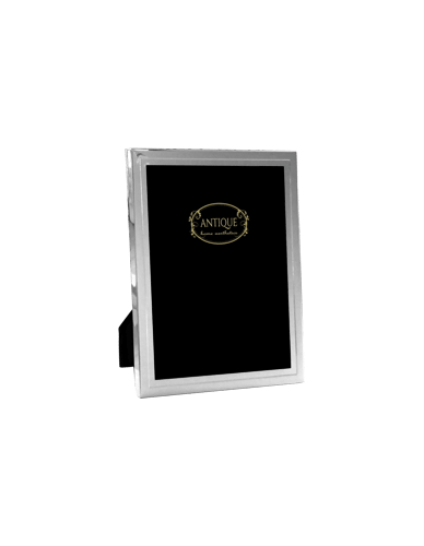 Silver Style! Μεταλλική κορνίζα με ασημί γυαλιστερό φινίρισμα και βελούδινη πλάτη 15X20CM