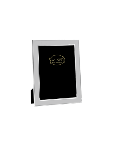 Silver Style! Μεταλλική κορνίζα με ασημί γυαλιστερό φινίρισμα και βελούδινη πλάτη!15X20CM