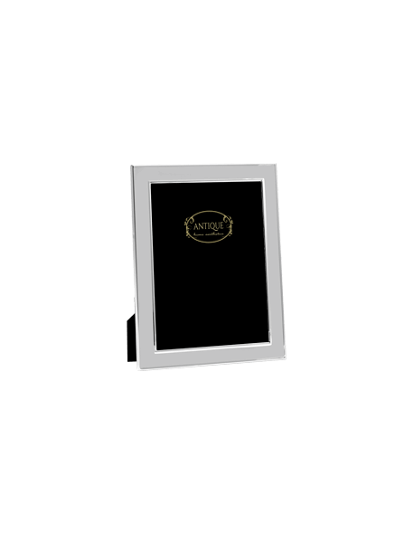 Silver Style! Μεταλλική κορνίζα με ασημί γυαλιστερό φινίρισμα και βελούδινη πλάτη!15X20CM