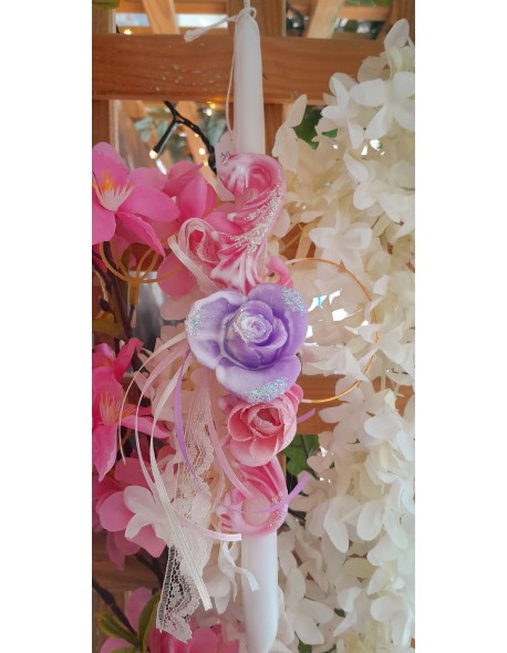 ΛΑΜΠΑΔΑ ΛΟΥΛΟΥΔΙ ΜΩΒ ΜΕ ΡΟΖ ΚΛΑΔΑΚΙ Ν3