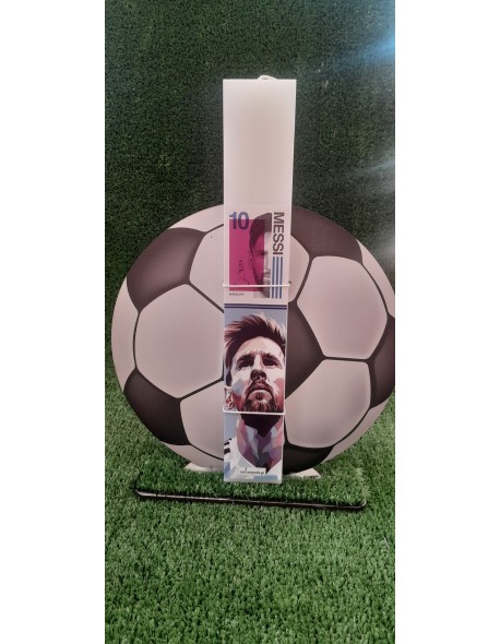 ΕΚΤΥΠΩΜΕΝΗ ΛΑΜΠΑΔΑ  MESSI 10 ME ΠΛΑΤΗ ΜΠΑΛΛΑ