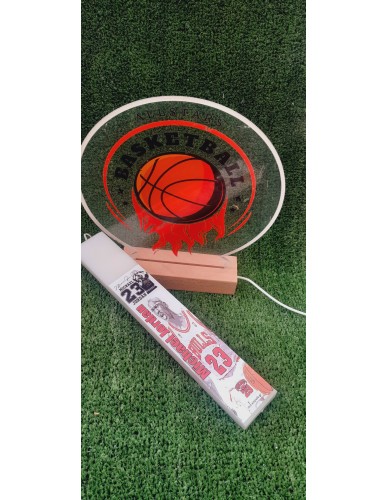 ΕΚΤΥΠΩΜΕΝΗ ΛΑΜΠΑΔΑ MICHAEL JORDAN ΜΕ PLEXIGLASS ΠΛΑΤΗ LED
