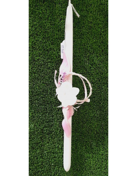 ΛΑΜΠΑΔΑ ΟΡΧΙΔΕΑ ΑΣΠΡΗ,ΜΕ ΡΟΖ ΚΛΑΔΑΚΙ Ν2