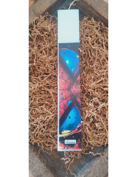 ΕΚΤΥΠΩΜΕΝΗ ΛΑΜΠΑΔΑ  O  SPIDERMAN ,VINTAGE