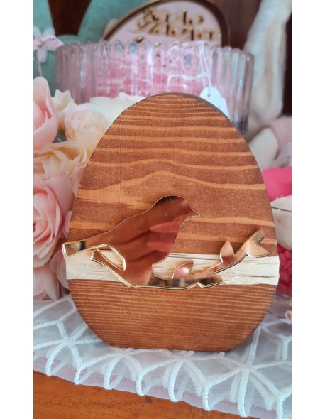 ΑΥΓΟ ΞΥΛΙΝΟ ΜΕ ΠΟΥΛΙ